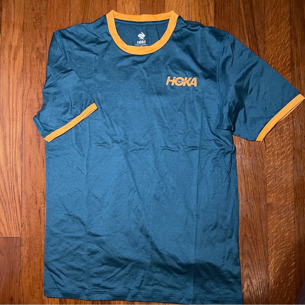 HOKA x Rabbit EZ Tee Ringer Men’s Small. New in Bag.